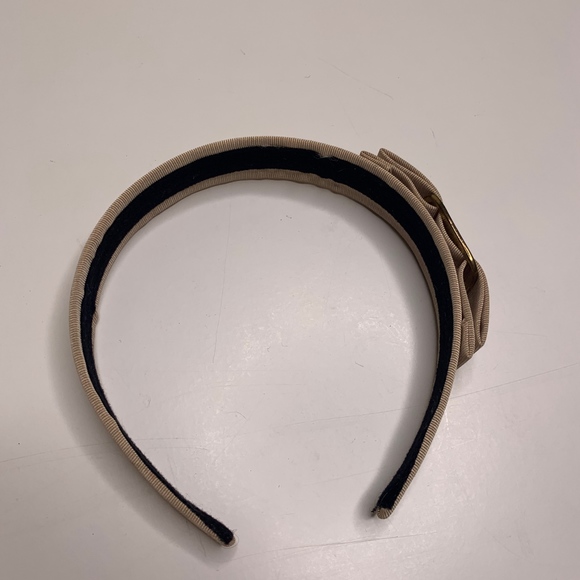 FERRAGAMO Vara Bow Headband 1" in TAN - Picture 2 of 4
